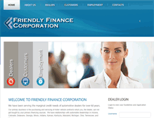Tablet Screenshot of friendlyfinancecorp.com
